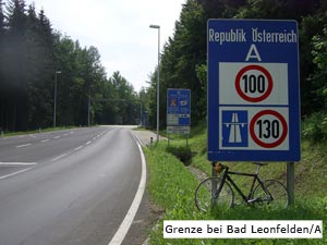 Grenze bei Bad Leonfelden/A