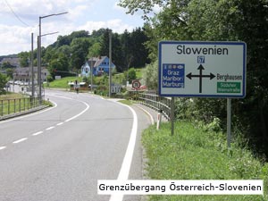 Grenzübergang Österreich-Slovenien