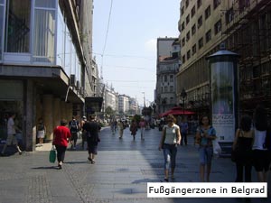 Fußgängerzone in Belgrad
