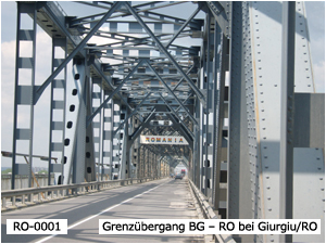 Grenzübergang BG – RO bei Giurgiu/RO