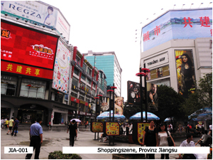 Shoppingszene, Provinz Jiangsu