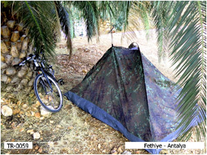 Zelten in der Türkei,bei Fethiye