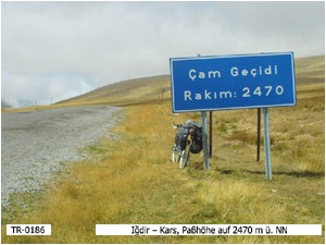 Iğdir – Kars, Paßhöhe auf 2470 m ü. NN